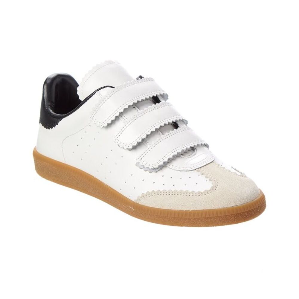 Isabel Marant Beth Leather Sneaker, White
